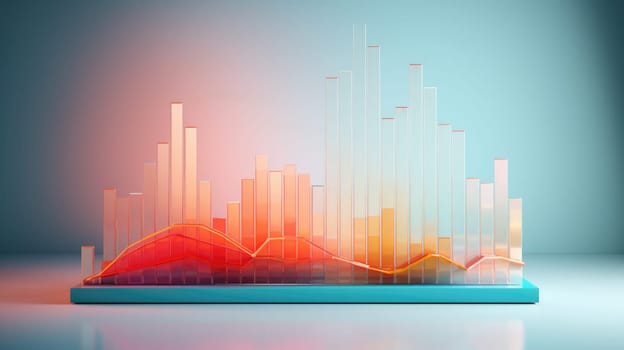 business chart financial report graph, ai