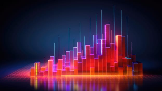 business chart financial report graph, ai