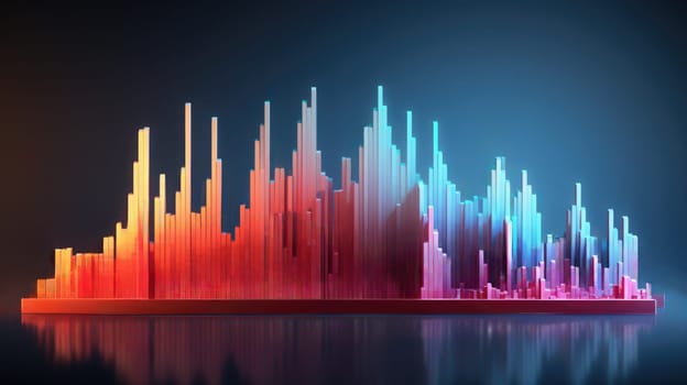 business chart financial report graph, ai