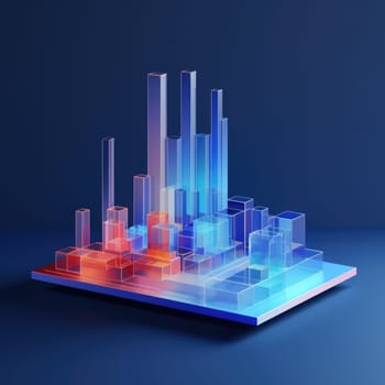 business chart financial report graph, ai