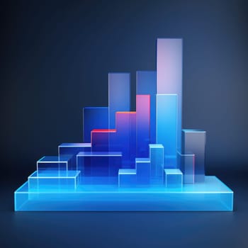 business chart financial report graph, ai