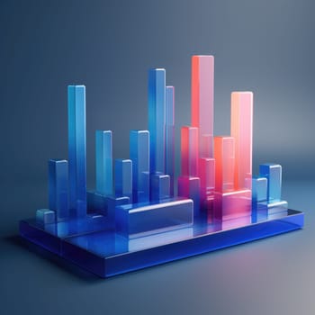 business chart financial report graph, ai