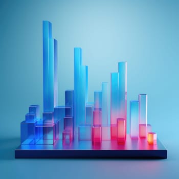 business chart financial report graph, ai