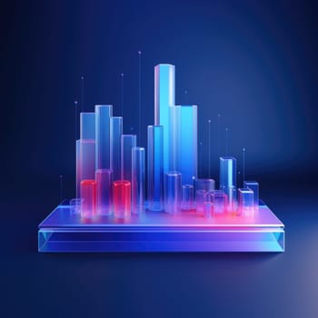 business chart financial report graph, ai