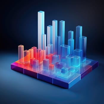 business chart financial report graph, ai