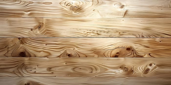 A detailed closeup of a hardwood piece with knots and grain. The natural patterns and textures make it perfect for flooring, art, or landscape design