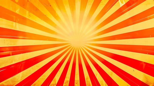 Vivid, abstract sunburst pattern with yellow and red stripes, perfect for vibrant backgrounds