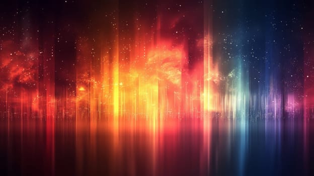 A colorful abstract background with a bright light in the middle