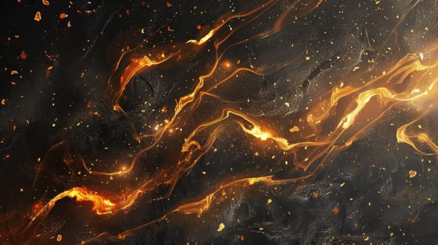 A close up of a fire and smoke effect on the wall