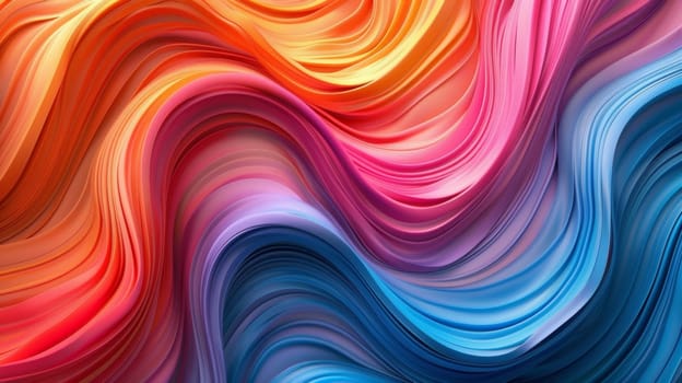 A colorful wavy background with a variety of colors