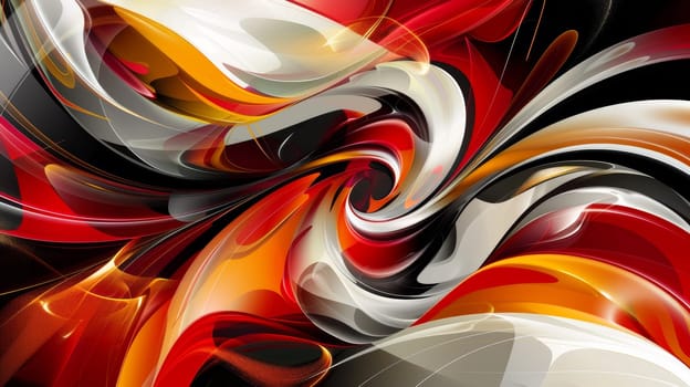 A close up of a swirl design on black background