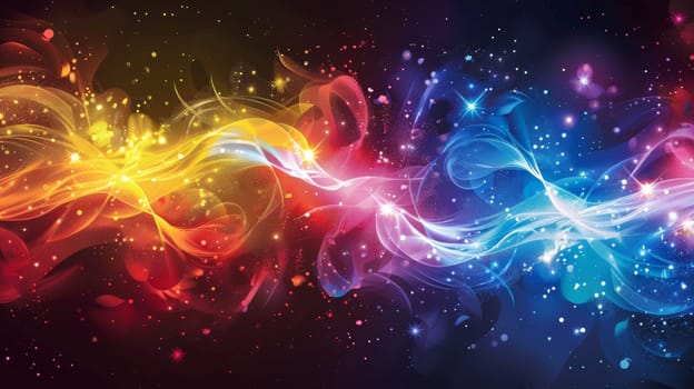 A colorful abstract background with a swirl of bright colors