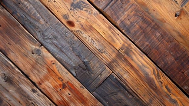 A close up of a wooden floor with some holes in it