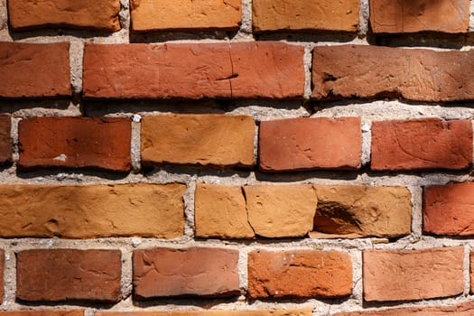 Wide angle Vintage Red brick wall Background