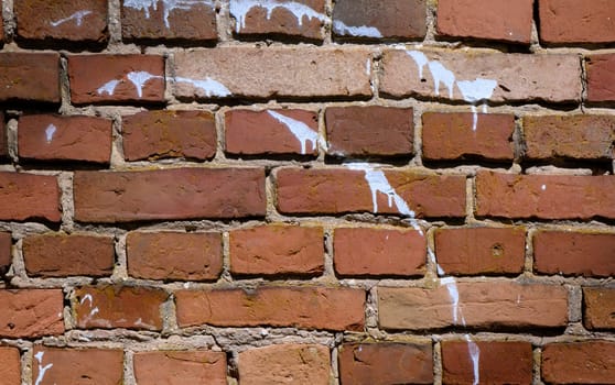 Red brick wall with vignette texture background