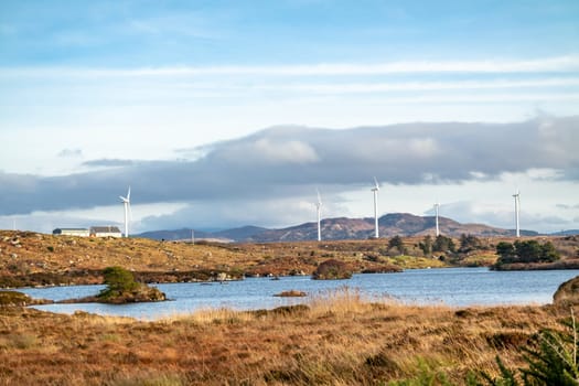 The Loughderryduff windfarm is producing between Ardara and Portnoo.