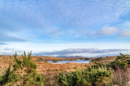 The Loughderryduff windfarm is producing between Ardara and Portnoo.