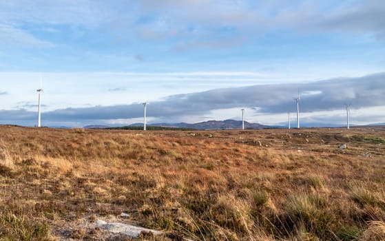 The Loughderryduff windfarm is producing between Ardara and Portnoo.