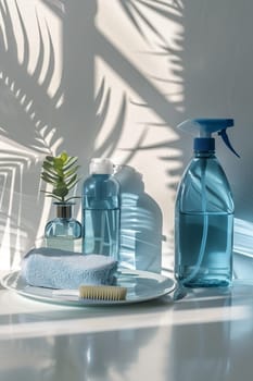 Detergent. selective focus objects Generative AI