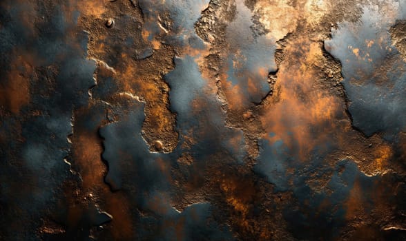 Abstract texture background in bronze color. Selective soft focus.