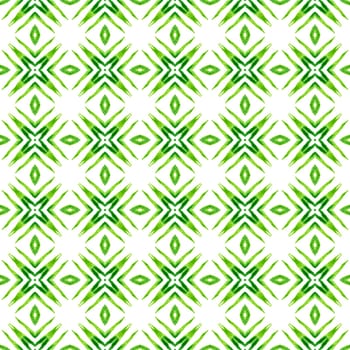 Summer exotic seamless border. Green good-looking boho chic summer design. Exotic seamless pattern. Textile ready fabulous print, swimwear fabric, wallpaper, wrapping.