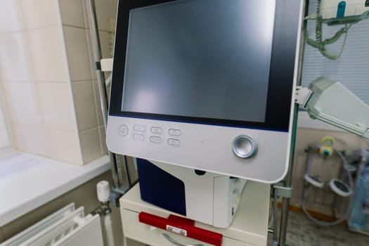 Interior of new operating room with equipment in a modern clinic