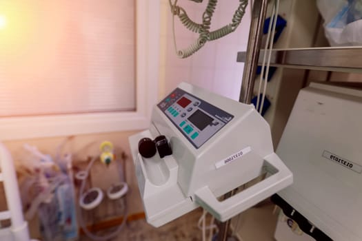 Interior of new operating room with equipment in a modern clinic