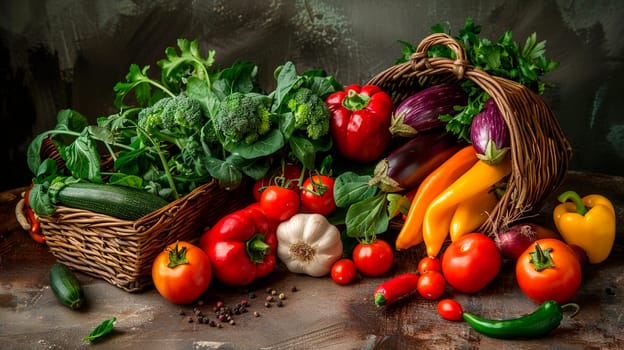 many different fresh vegetables at the market. Selective focus. Food.