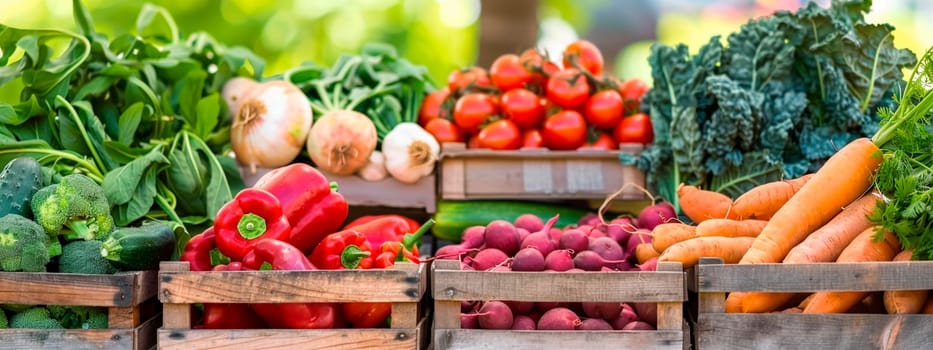 many different fresh vegetables at the market. Selective focus. Food.