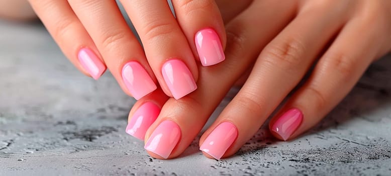 woman's hands with beautiful manicure. Selective focus. color.