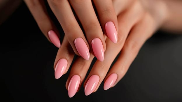 woman's hands with beautiful manicure. Selective focus. color.