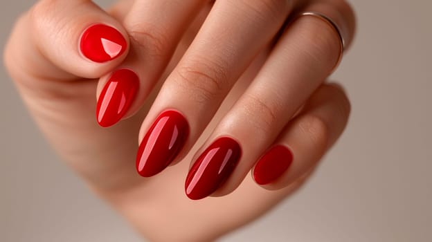 woman's hands with beautiful manicure. Selective focus. color.