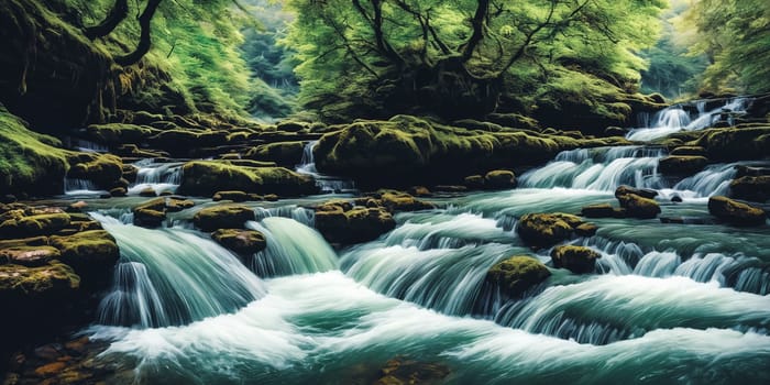 The natural wonder of cascading waterfalls, tranquil streams, and meandering rivers