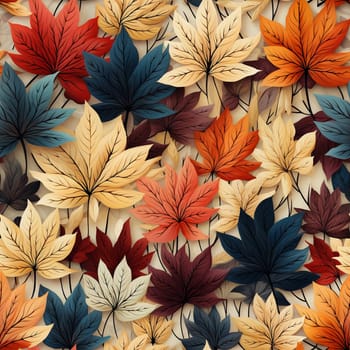 Seamless pattern tile background flowers and floral leaves plants. High quality photo