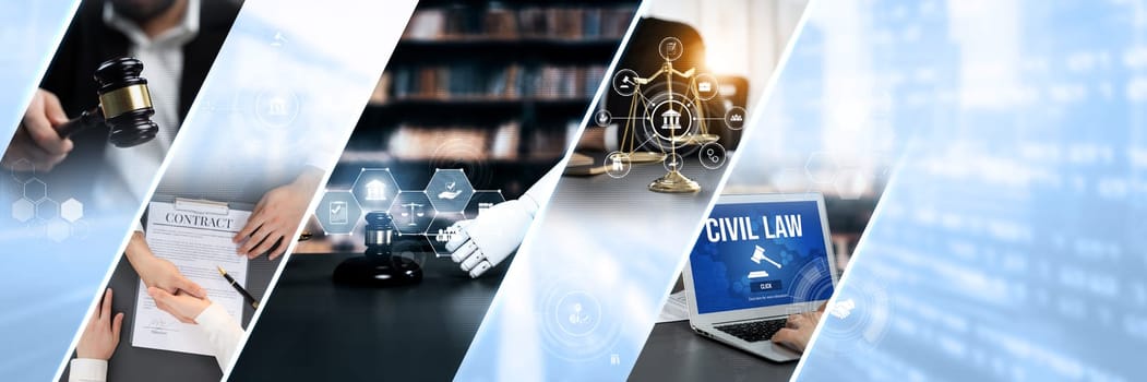 AI rules and law concept enforce to control AI artificial intelligence social responsibility and ensure fairness and transparency in usage of NLP generative AI to comply with international regulation