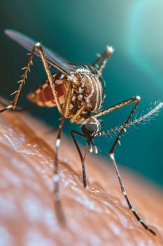 Mosquito bites skin close-up. Selective focus. Nature.