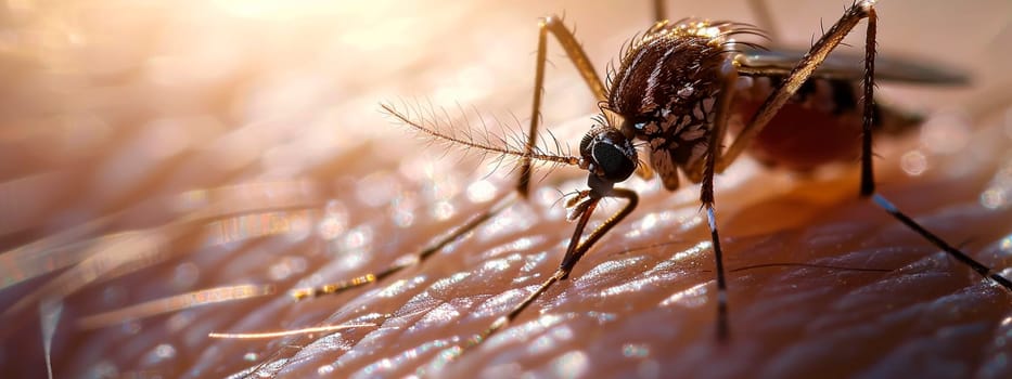 Mosquito bites skin close-up. Selective focus. Nature.