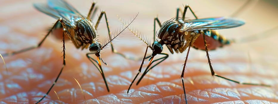 Mosquito bites skin close-up. Selective focus. Nature.