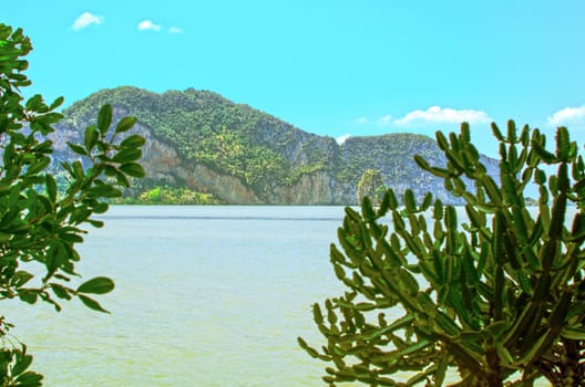 Beautiful views on the island in Phuket.