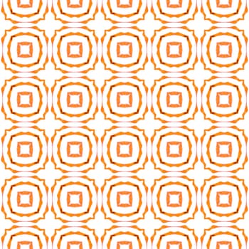 Chevron watercolor pattern. Orange popular boho chic summer design. Textile ready extraordinary print, swimwear fabric, wallpaper, wrapping. Green geometric chevron watercolor border.