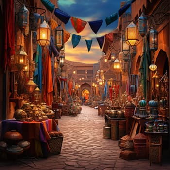 Immerse yourself in the captivating charm of Marrakesh with this eye-catching Dall-e image. Experience the bustling market scene set against the backdrop of stunning ancient palaces, where vibrant colors, intricate patterns, and the essence of Moroccan culture come to life. Let the swirling smoke mesmerize you while exotic spices are displayed in vibrant sacks, and locals in traditional attire add to the mystique. This image encapsulates the enchanting wonders of Marrakesh and is sure to leave viewers in awe.