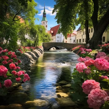 Experience the serene beauty of Tallinn's nature havens with this picturesque image. Explore a hidden getaway or a picturesque park adorned with vibrant flora and surrounded by towering trees. Let the tranquility and sense of escape wash over you as you gaze upon this breathtaking scene. The image evokes a sense of wonder, inspiring viewers to dream of exploring Tallinn's natural wonders.