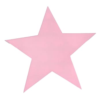 Cardboard textured pink star shape ai generated image