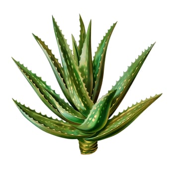 Isolated illustration of aloe vera plant ai generated element