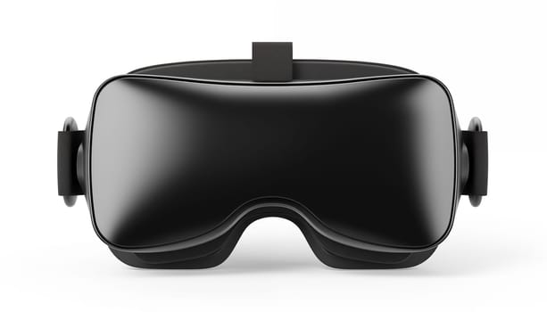 Close-up of VR glasses, isolated, white background. High quality photo
