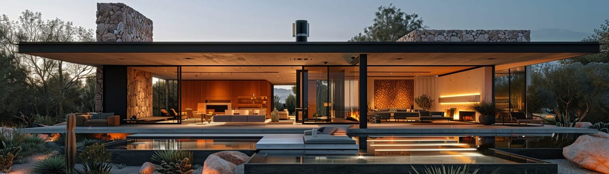 Contemporary Desert Home with Sustainable Landscaping, embodying modern desert modernism.