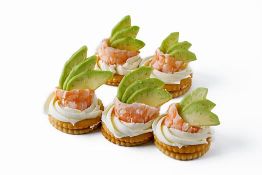 Shrimp and Avocado Open Sandwich