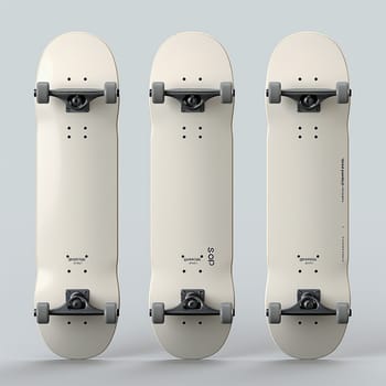 Clean Skateboard Mockup, top and bottom views for lifestyle branding.