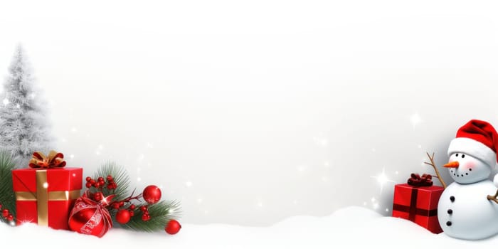Xmas Christmas and New Year holiday celebration traditional background. AI generative..