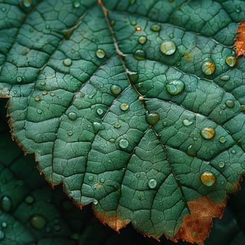 Close-up of texture on leaf, showcasing nature and patterns.